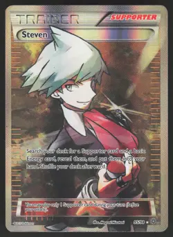 Steven 95/98 Ultra Rare Pokemon TCG XY - Ancient Origins MP - Image 1