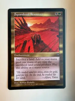 Squandered Resources Visions Regular Magic: The Gathering - Image 1