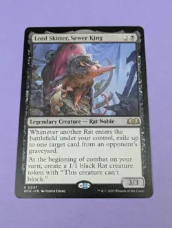MTG Magic: Wilds of Eldraine: Lord Skitter, Sewer King #0097 Rare - NM - Image 1