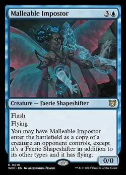 MTG Malleable Impostor Wilds of Eldraine Commander 10 - Image 1