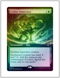 1x Leyline Immersion, Extended Art Foil, Magic MTG NM - Image 1