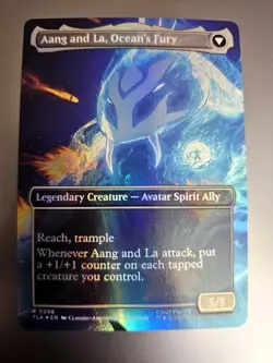 Magic the Gathering #298 Aang, Swift Savior/Aang and La, Ocean's Fury Foil - Image 2