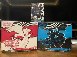 Pokemon Scarlet & Violet White Flare Black Bolt Elite Trainer Box Reshiram Zekr. - Image 1