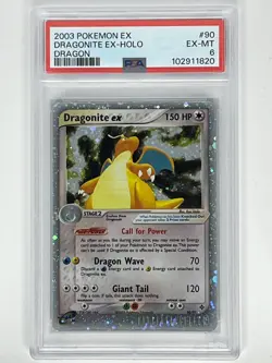 2003 Pokemon R&S EX Dragon Dragonite EX Holo 90/97 PSA 6 - Image 1
