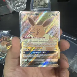 Pokemon TCG Card Eevee GX SM233 Black Star Promo 2019 LP - Image 1