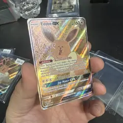 Pokemon TCG Card Eevee GX SM233 Black Star Promo 2019 LP - Image 2
