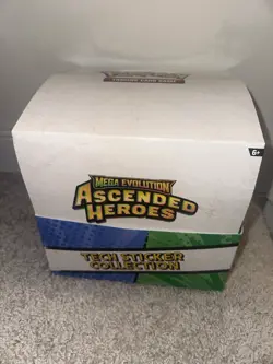 Pokemon Ascended Heroes Tech Sticker Collection 6x6 Set Of 12 Full Box In Hand - Image 1