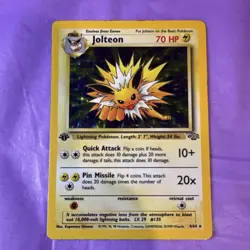Pokemon 1st Edition Jolteon Jungle Holo 4/64 - Image 2