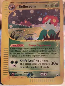 Pokemon Bellossom H05/H32 Aquapolis Holo Rare 90 HP 2002 Pokemon TCG - Image 1