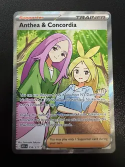 Anthea and Concordia 254/217 Ascended Heroes Pokemon TCG Full Art Trainer - Image 1