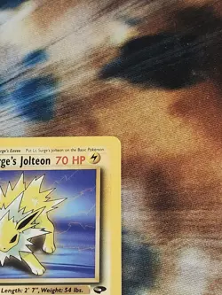 2000 Pokemon Gym Challenge Unlimited - Lt. Surge's Jolteon - Rare 28/132 - LP - Image 3