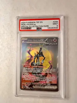 2024 Iron Crown EX 206/162 Special Illustration Pokemon Temporal Forces PSA 9 - Image 1