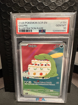 2024 Pokemon Stellar Crown GULPIN 154/142 IR TCG HOLO GRADED PSA 10 - Image 1