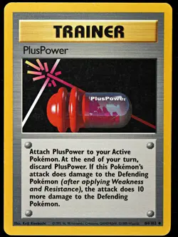 Pokemon TCG - Base Set - PlusPower - 84/102 - Uncommon - Regular LP/NM - Image 1