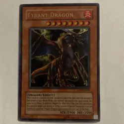 Konami Yu-Gi-Oh! Tyrant Dragon LOD-034 Ultra Rare Legacy of Darkness Unlimited - Image 1