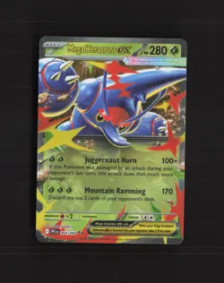 Mega Heracross ex 004/094 Phantasmal Flames Ultra Rare Holo Pokemon Card NM - Image 1
