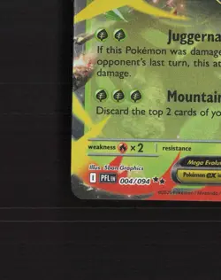 Mega Heracross ex 004/094 Phantasmal Flames Ultra Rare Holo Pokemon Card NM - Image 5