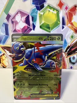 Mega Heracross ex 004/094 Double Rare - Pokemon TCG Phantasmal Flames - NM - Image 1