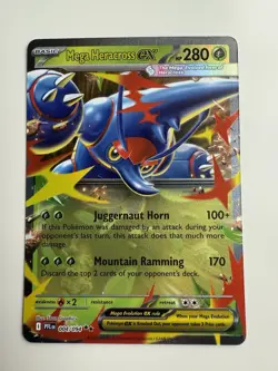 Mega Heracross ex 004/094 Double Rare Phantasmal Flames Pokemon TCG ENGLISH NM - Image 1