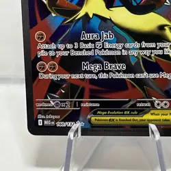 Pokemon Mega Lucario EX TCG Ultra Rare Holo Card 160/132 NM Metal Evolutions - Image 5