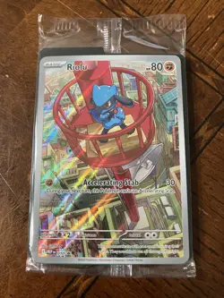 Pokemon TCG Riolu Illustration Rare MEP 010 Promo Card NEW Unopened Promo Card - Image 1