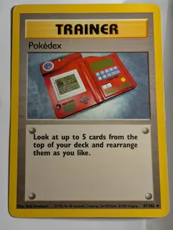 Pokedex 87/102 - Trainer - Base Set - Pokemon TCG CCG Card - Image 1