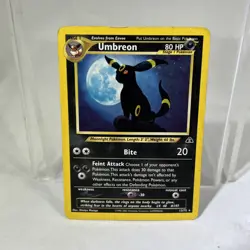Pokemon Umbreon Holo Rare TCG Card 13/75 Neo Discovery Damaged #ML - Image 1