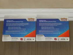 POKEMON Trading Cards 2X Sun & Moon Forbidden Light Mini Portfolio 2 Booster NEW - Image 2