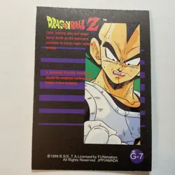 1999 Dragon Ball Z Artbox JPP/Amada Card Piccolo Gold Foil MP #G-7 - Image 2