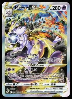Mewtwo VSTAR GG44/GG70 Ultra Rare Crown Zenith Pokemon Card - Image 1