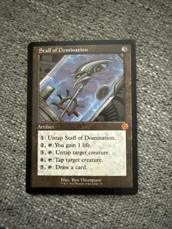 MTG Staff of Domination The Brothers' War: Retro Frame Artifacts 56 NM - Image 1