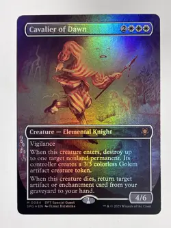 MTG Magic the Gathering Cavalier of Dawn (84/135) Special Guests LP FOIL - Image 1