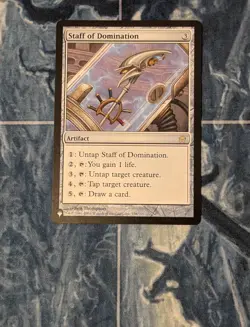 Magic the Gathering MTG - Staff of Domination - Commander Legends - The List - Image 1