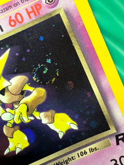 Dark Alakazam - 1/82 Team Rocket Unlimited Holo Rare Pokemon - LP with SWIRL - Image 5
