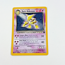Pokemon Dark Alakazam 1/82 WotC Team Rocket Unlimited Holo Rare LP-MP - Image 2