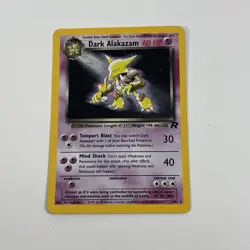 Pokemon Dark Alakazam 1/82 WotC Team Rocket Unlimited Holo Rare LP-MP - Image 3