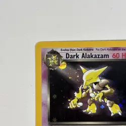 Pokemon Dark Alakazam 1/82 WotC Team Rocket Unlimited Holo Rare LP-MP - Image 5