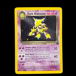 Dark Alakazam 1/82 Pokemon Team Rocket Holo Rare Card - LP - Image 1