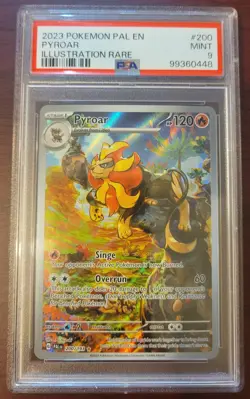 PSA 9 MINT POKEMON PAL EN-PALDEA EVOLVED ILLUSTRATION RARE #200 PYROAR #200 - Image 1
