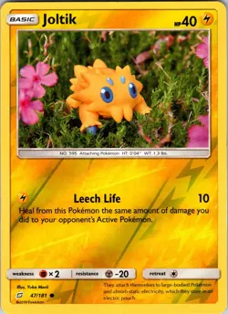 Joltik 47/181 SM - Team Up Pokemon TCG NM Reverse Holo - Image 1