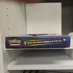 POKEMON Detective Pikachu Greninja GX Case File Collection Box NICE! - Image 3