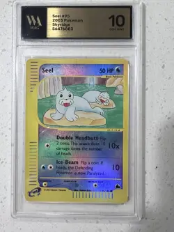 Pokemon Skyridge Seel #95/144 Reverse Holo WOTC WAG 10 PSA CGC GEM MINT - Image 1