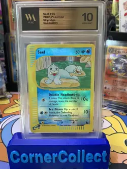 Pokemon Skyridge Seel #95/144 Reverse Holo WOTC WAG 10 PSA CGC GEM MINT - Image 2
