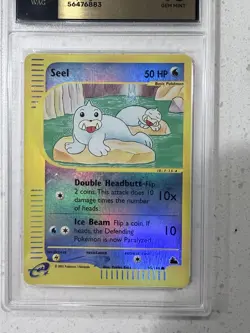 Pokemon Skyridge Seel #95/144 Reverse Holo WOTC WAG 10 PSA CGC GEM MINT - Image 3