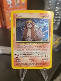 Pokemon Entei Neo Revelation 06/64 Holo - Heavy Damage - Image 1