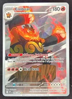 2025 Pokemon SV White Flare - WHT EN #098/086 Emboar Illustration Rare - Image 1