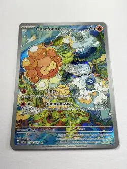 Pokemon: Castform Sunny Form Illustration Rare IR Full Art 195/191 (Near Mint) - Image 2