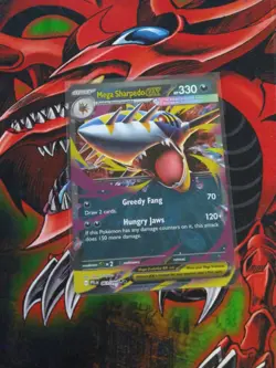 Mega Sharpedo ex - Double Rare Phantasmal Flames 061/094 NM Pokemon - Image 1