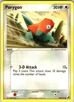 Porygon 69/115 Unseen Forces Pokemon TCG LP Normal - Image 1