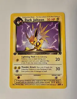 Dark Jolteon - 1st Edition - 38/82 Team Rocket - Pokemon TCG WOTC 2000 - LP - Image 1